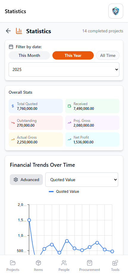 Mobile Finance Screenshot 1